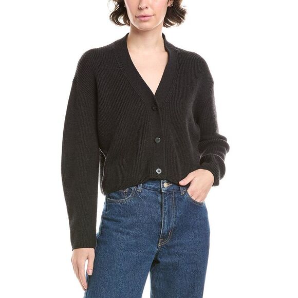 Max Mara Sweaters - Max Mara Womens  York Wool Cardigan, Black